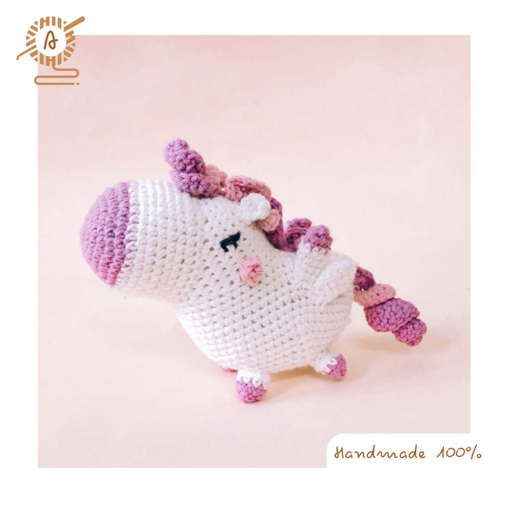 Kiki - Chú ngựa nhỏ có cánh - Thú len nhồi bông handmade cao cấp Amigurumi - Akirawool