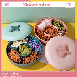 ♥Sẵn Kho ♥ ❤rẻ NHẤT❤️ Khay chứa mứt tết, bánh kẹo EMC 5 Ngăn 2021(siêu đẹp siêu rẻ)