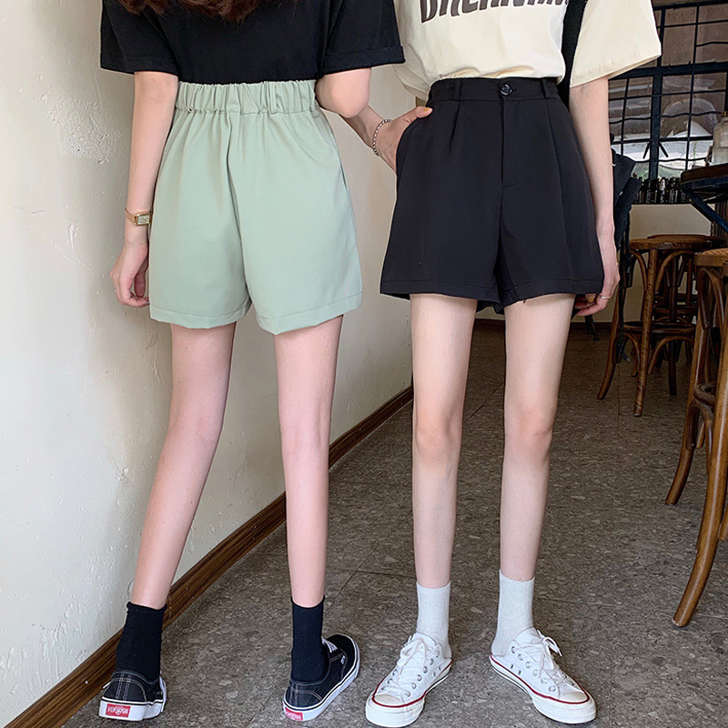 IELGY Quần short lưng cao phong cách hàn quốc thời trang trẻ trung cho nữ