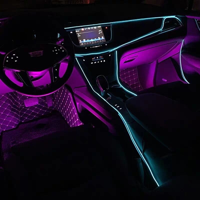Dây Đèn Led Trang Trí Viền Nội Thất Ô Tô Cuộn 5m