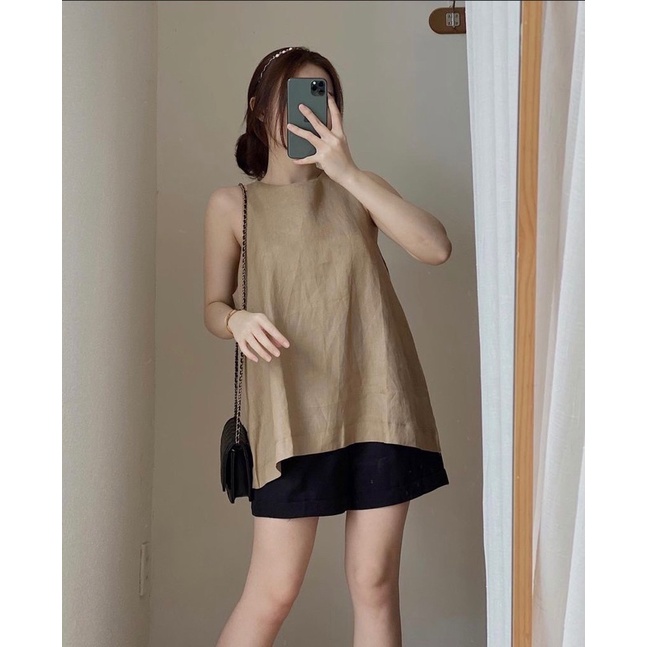 ÁO LINEN NÚT BỌC XẺ TÀ ✨✨