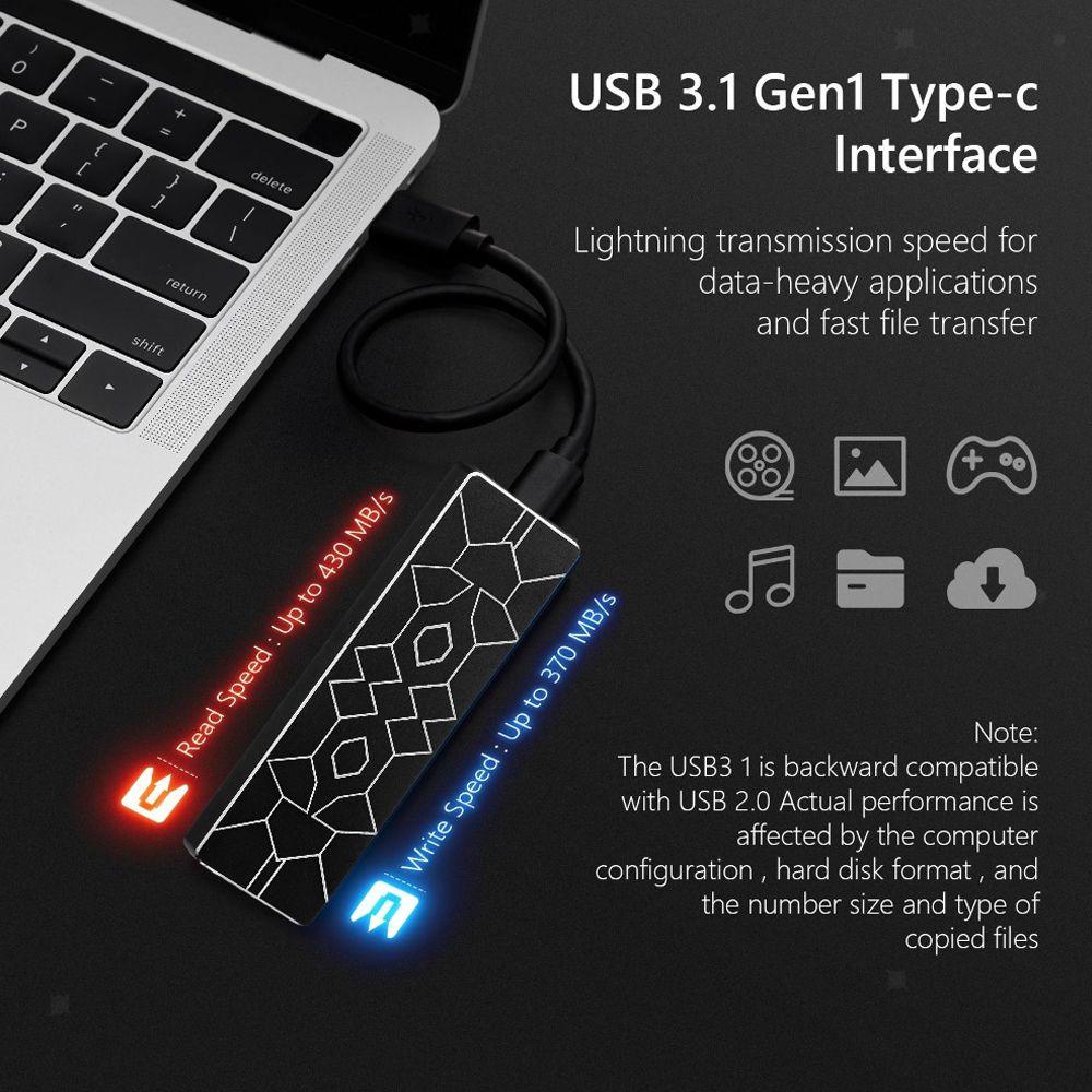 MYRON 4TB 6TB 8TB 10TB Laptop Mobile Hard Disk Phone External Storage M.2 SSD Portable High Speed Solid State Drive Tablet USB 3.1 Type-C/Multicolor | BigBuy360 - bigbuy360.vn