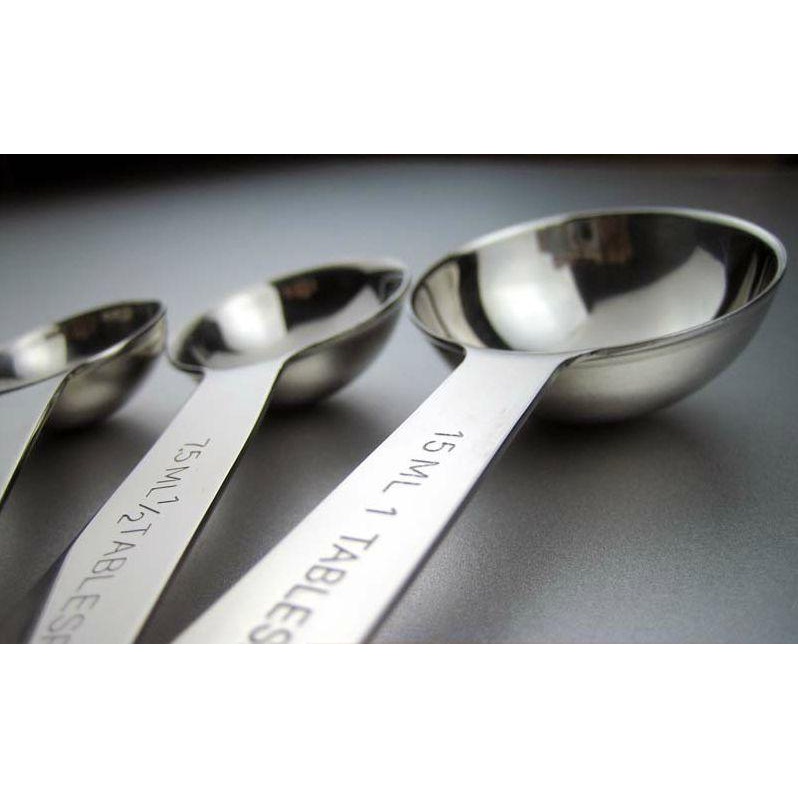 Bộ muỗng đong định lượng inox 5 cái | Đa dạng kích cỡ - Màu Silver sang trọng - Bền chắc