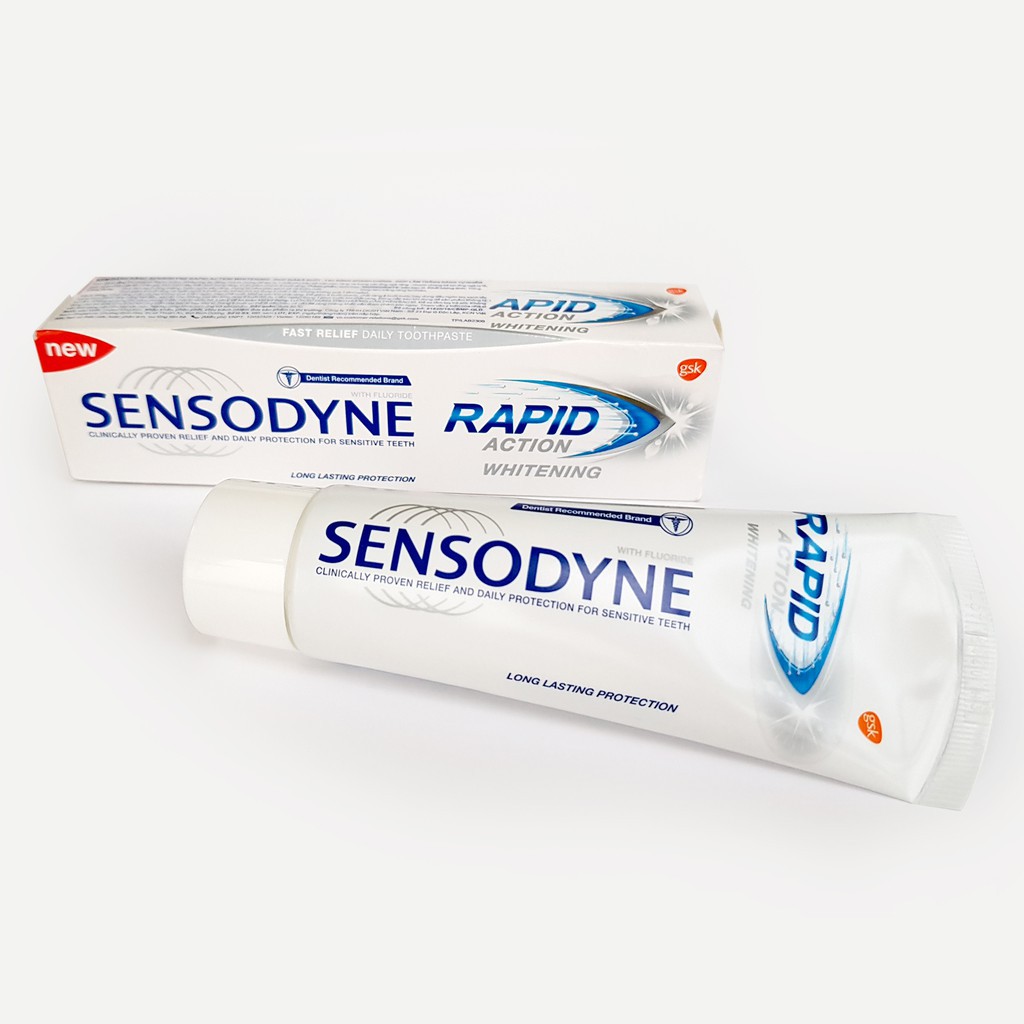 Kem đánh răng Sensodyne Rapid Action Whitening 100g