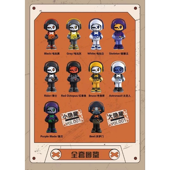 Mô hình Mr. Bone mini vol 01 nhiều mẫu