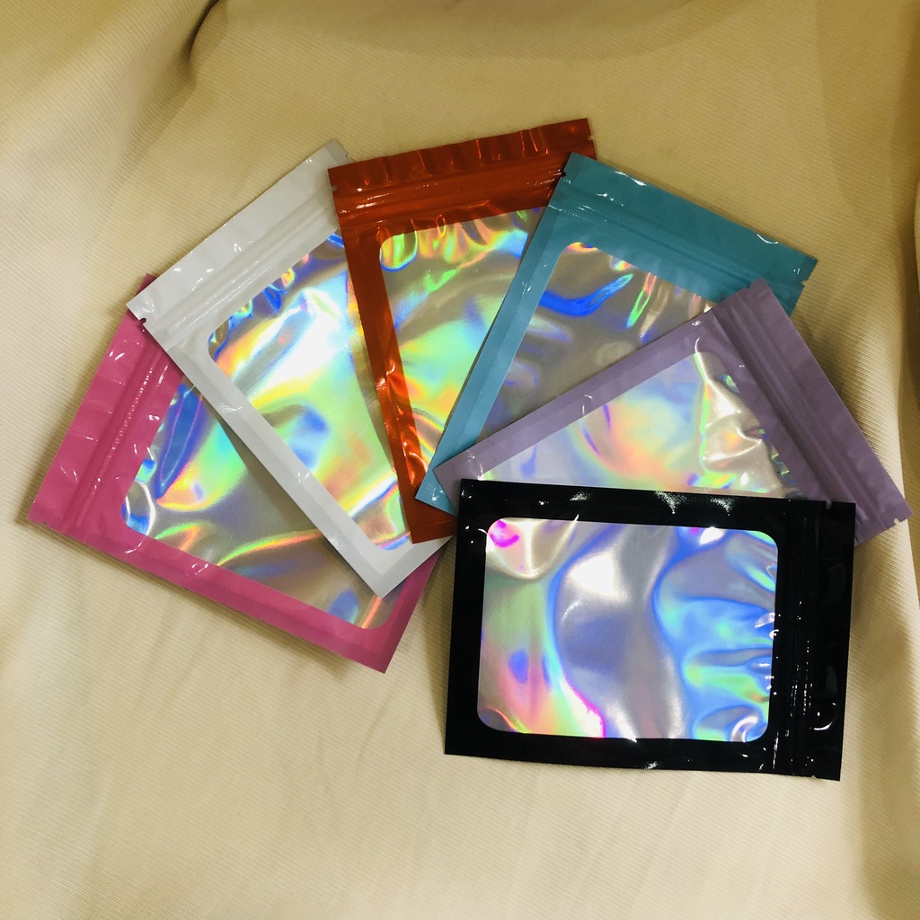1 Túi Zip NHÔM HOLOGRAM đủ màu size 6x10cm, 7.5x12cm, 8x13cm,10x15cm