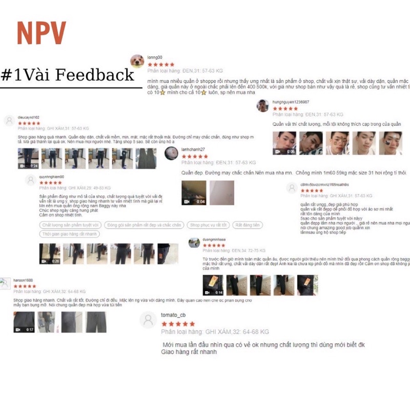 Quần âu nam NPV vải lụa hàn co giãn,Quần baggy nam ống rộng không nhăn không xù loại tây âu Premium thời trang