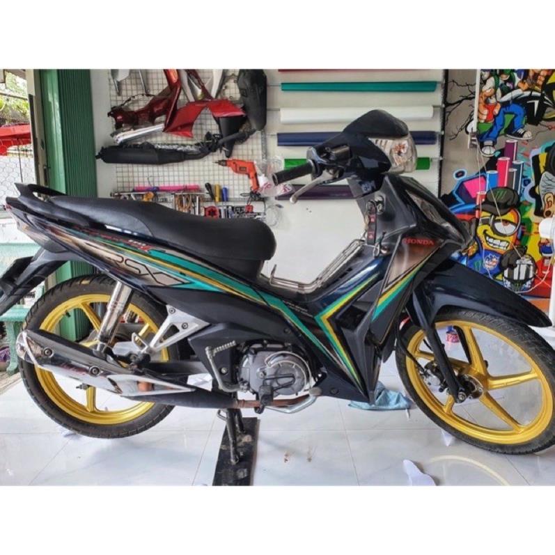 Tem xe wave Rsx dán xe đen