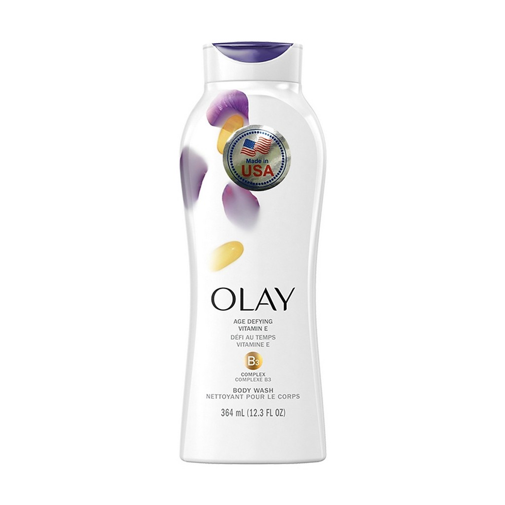 Sữa tắm Olay ngăn ngừa lão hóa da với Vitamin E - Age Defying with vitamin E USA 650ml