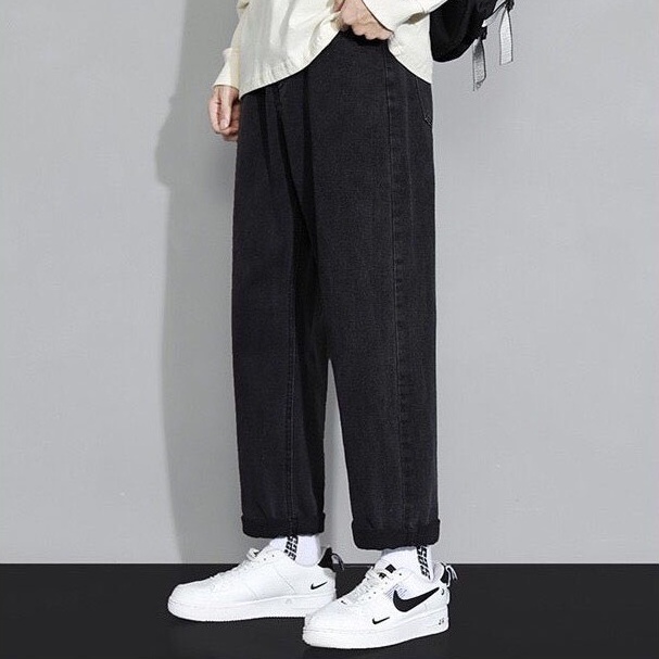 Baggy nam Pantony, Quần baggy jean nam trơn ống suông trẻ trung Hottrend 2021 | BigBuy360 - bigbuy360.vn