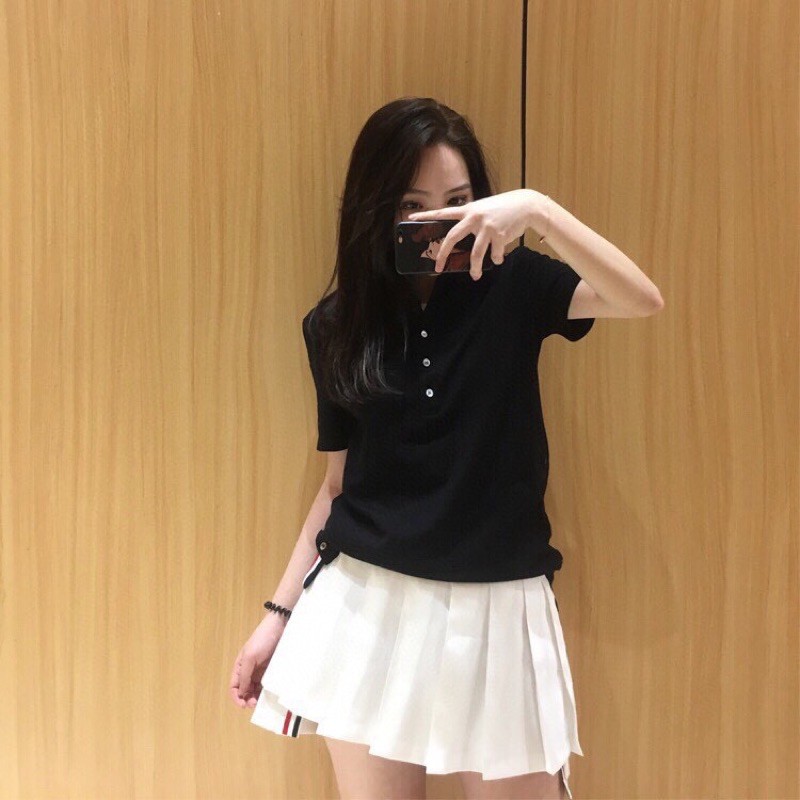 Chân váy xếp ly Thom Browne kiểu mới thiết kế ngắn trước sau dài hai lớp hoàn hảo