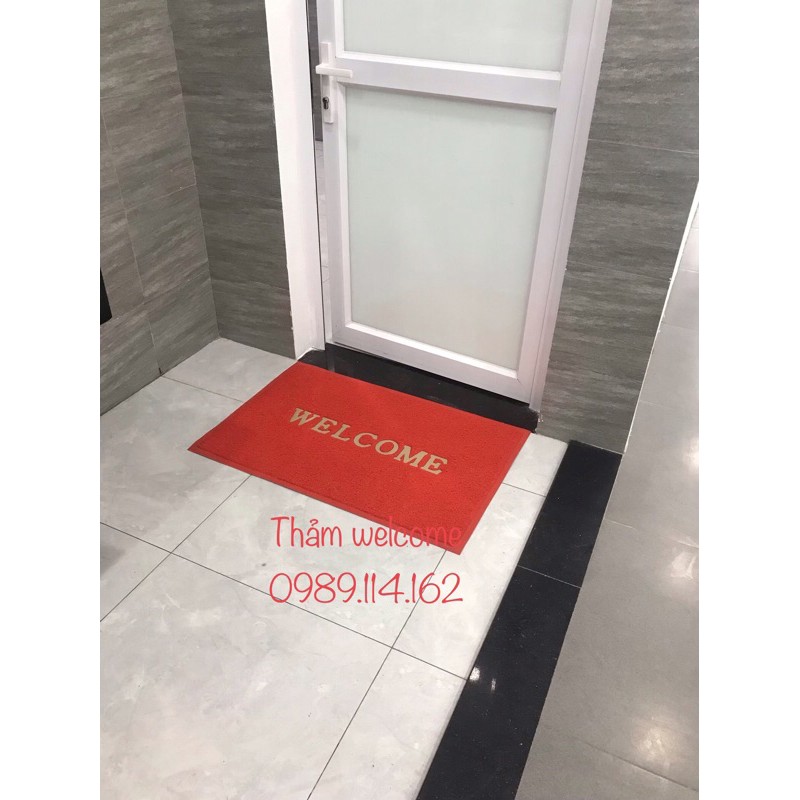 Thảm chùi chân welcome cỡ lớn 80.120cm