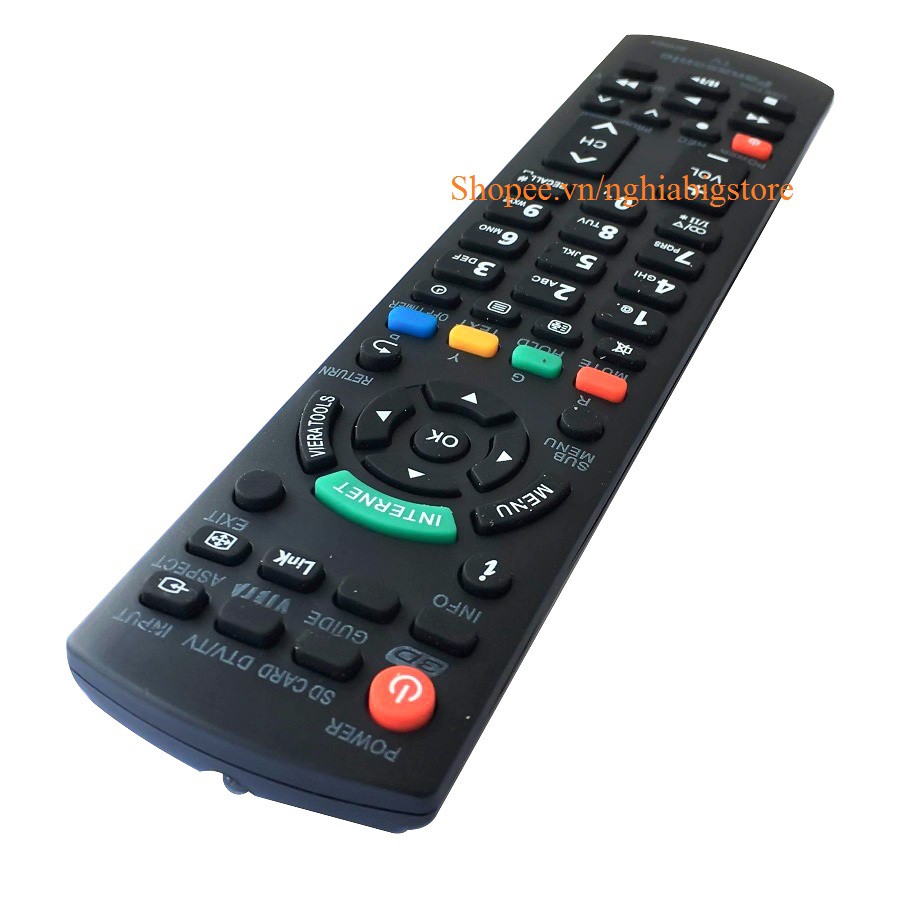 Remote Điều Khiển Internet TV , TV LED, TV 3D Panasonic BH004  (Kèm pin AAA Maxell)