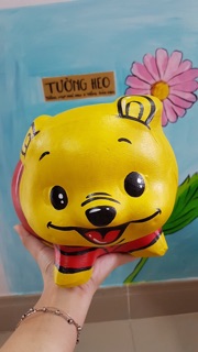 Heo đất handmade - gấu pooh