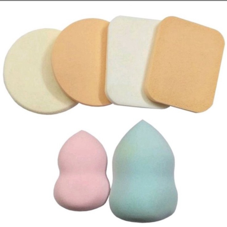 Bộ 6 mút trang điểm bọt biển Keli sponge makeup