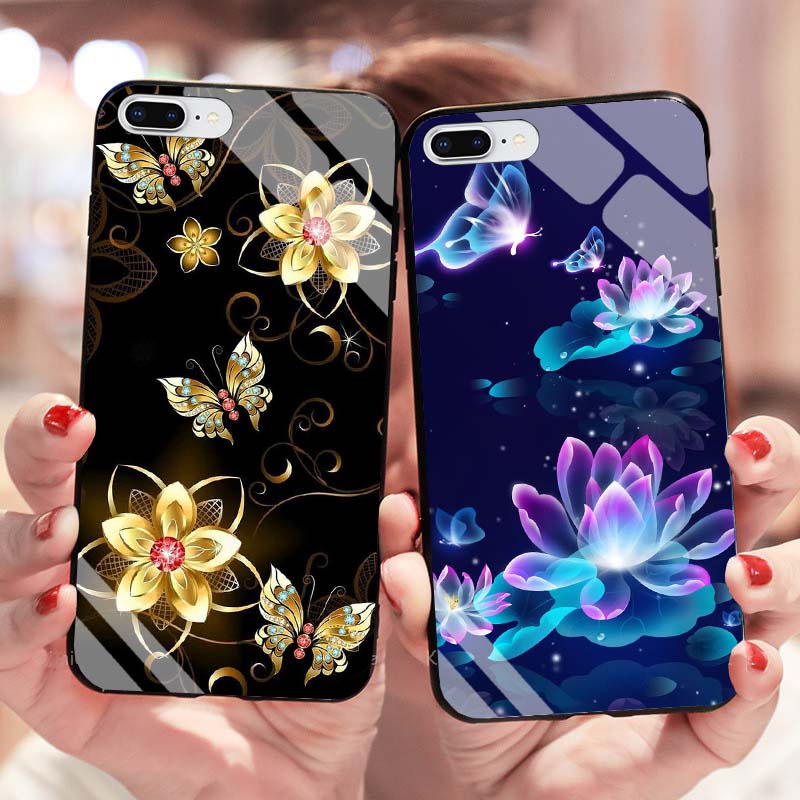 Ốp IPHONE 7, 8, 7 Plus, 8 Plus Lưng Kính Cường Lực Cao Cấp Mới Nhất