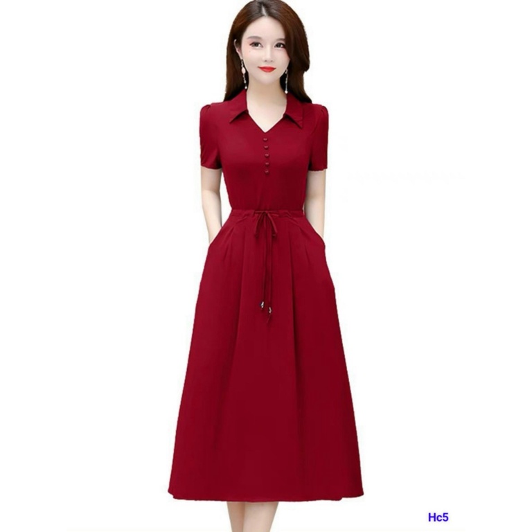 ĐẦM SUÔNG DÁNG A/ CỔ TIM/ FORM CỨNG, SANG TRỌNG QUÝ PHÁI, PHỐI ĐỒ ĐI LÀM/ DỰ TIỆC/ ĐI CHƠI, ĐỦ SIZE UP SHOP HHP