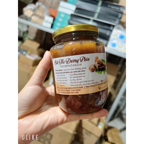 SỐT ME, SỐT ME ĐƯỜNG PHÈN - LÀM ĐỦ MỌI MÓN NGON HŨ 500gram