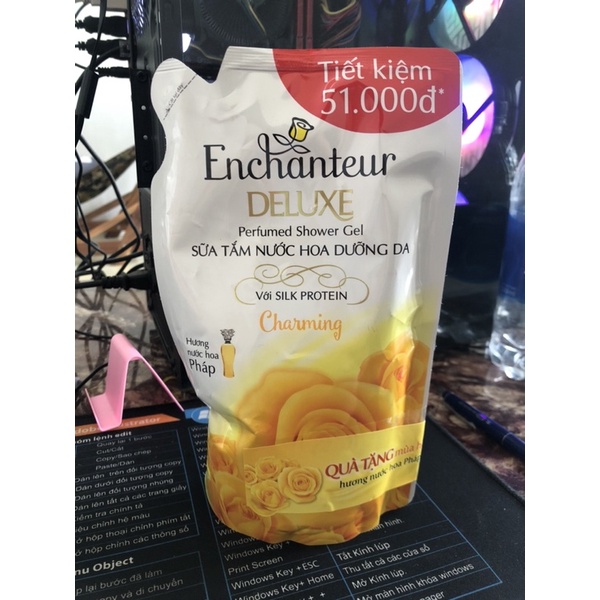 Sữa Tắm Enchanteur Túi 200g , 450g, chai Gội 150g