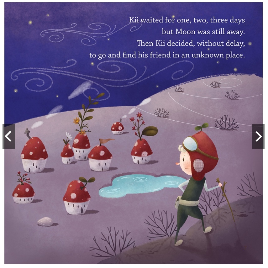 Sách tiếng Anh Kii’s First Aventure: Moon Moon, Where are you?
