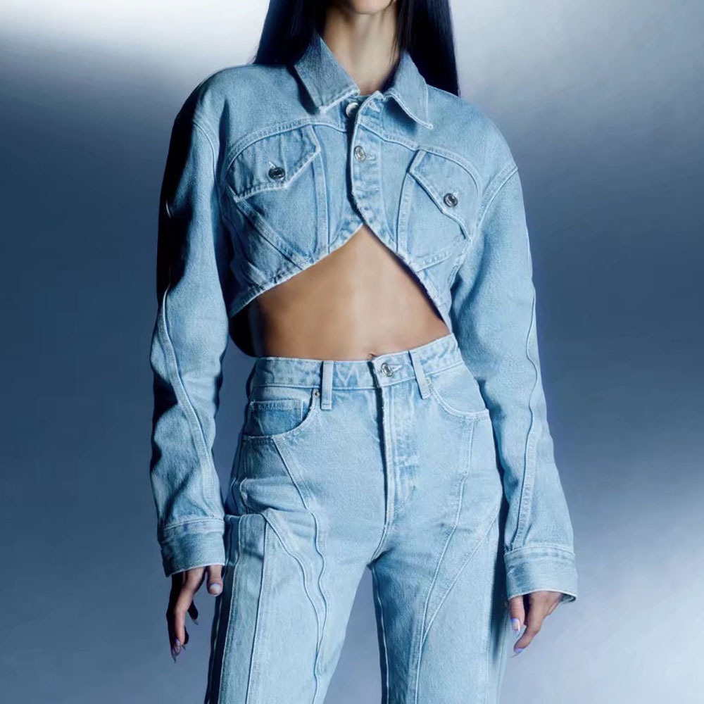 Áo Khoác Denim Zara Dáng Ngắn Thời Trang Mùa Xuân Cá Tính Cho Nữ