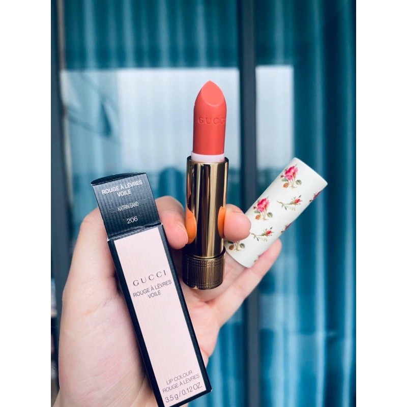 Son Gucci 200 Satin hồng đất | BigBuy360 - bigbuy360.vn