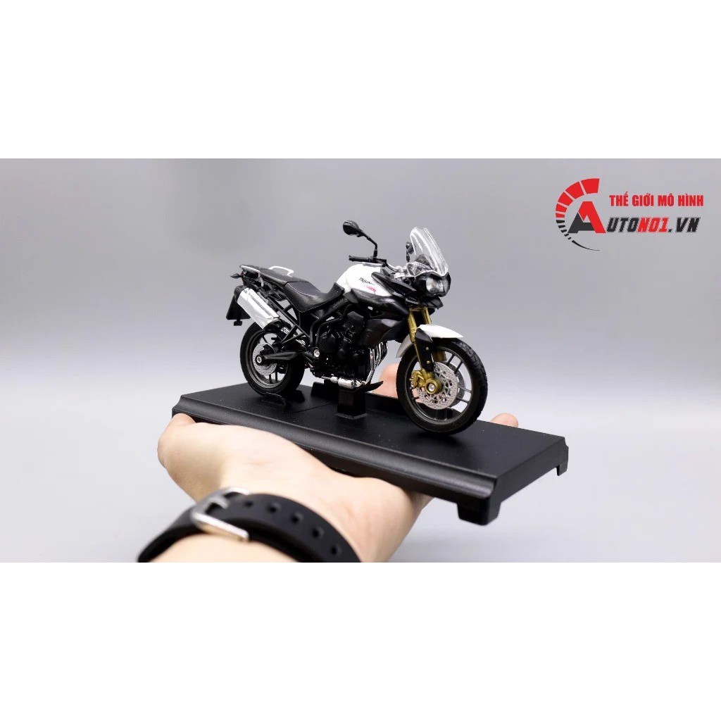 MÔ HÌNH XE MÔ TÔ TRIUMPH TIGER 800 1:18 WELLY 5456