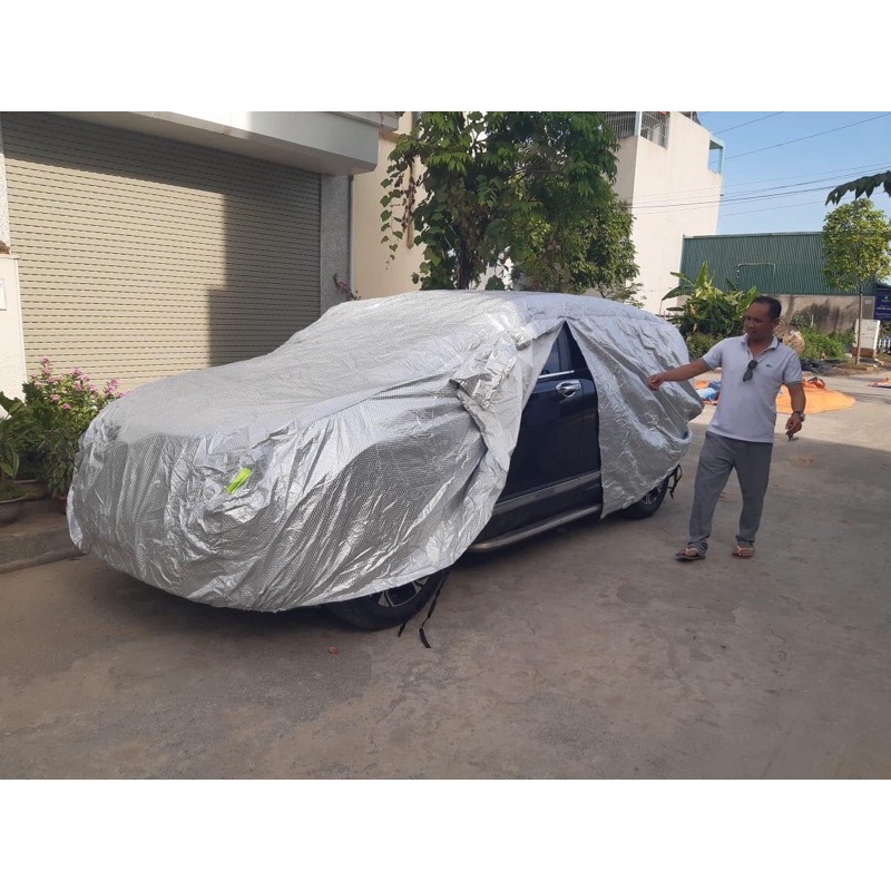 Bạt dù che ô tô  3 lớp siêu dai xé k rách chống nắng bụi bẩn k thấm nước k xước xe chuẩn phom | BigBuy360 - bigbuy360.vn