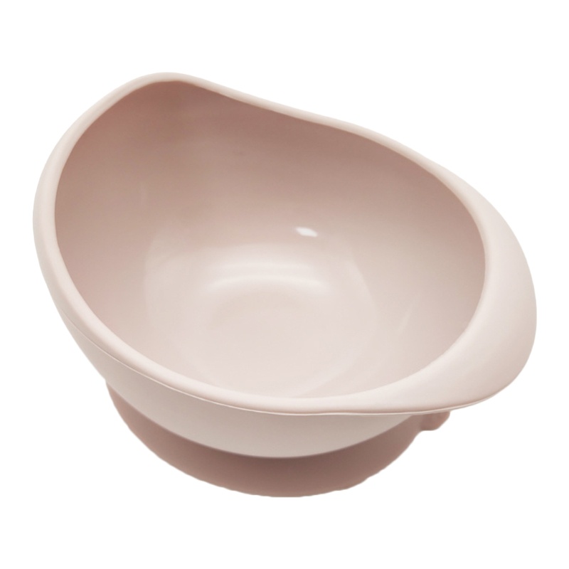 Bát Ăn Dặm Bằng Silicon Hình Oval Dễ Thương An Toàn Không Chì Cho Bé