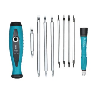 PENGGONG 10pcs Multifunction Socket Screwdriver Set Adjustable Screwdrivers Bits Magnetic Slotted and Phillips Bits Mult
