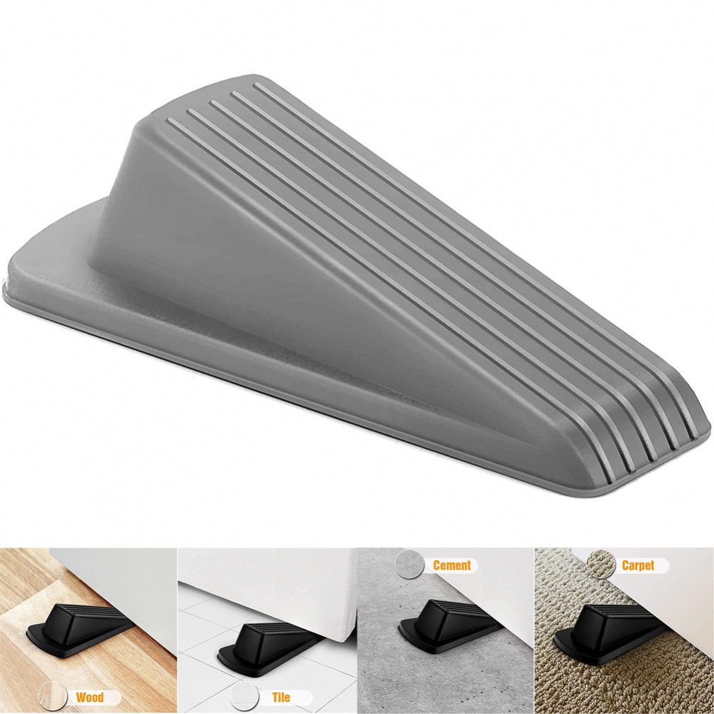 Rubber door stop door stopper door wedge door stop household safety anti-collision wind stopper