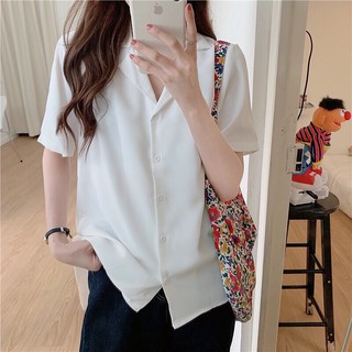 Áo sơ mi cộc cổ V