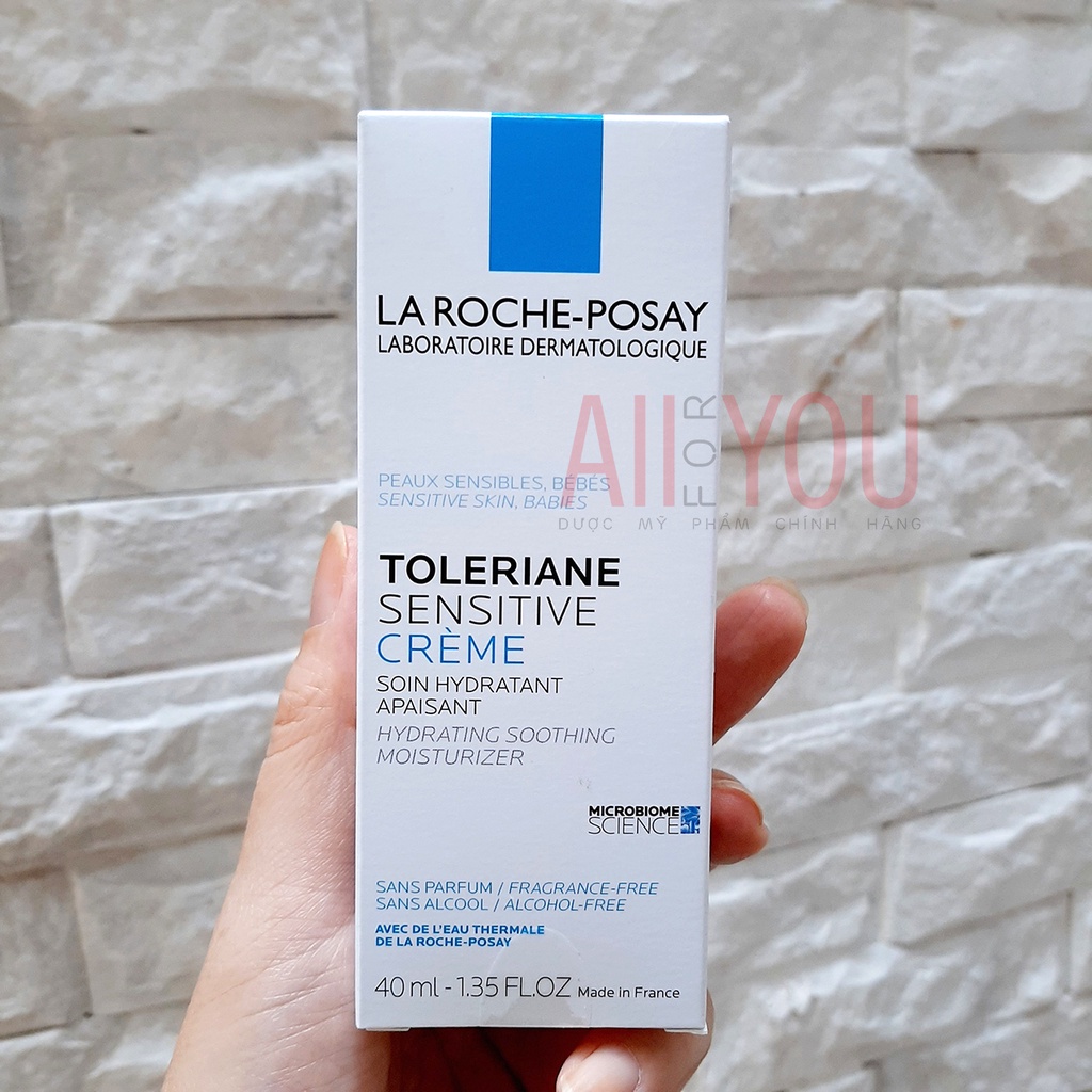 LA ROCHE POSAY Toleriane Sensitive Creme 40mL - Kem Dưỡng Ẩm, Cấp Nước, Làm Dịu Và Bảo Vệ Da.