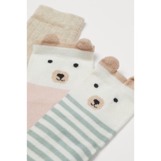 set 10 đôi tất bé gái HM auth size 22/24