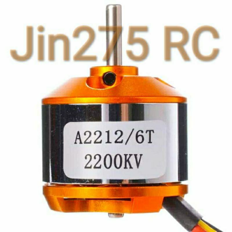 Siêu SOCK  Motor không chổi than 2212_  1400- 2200- 2450kv đã hàn jack( động cơ 3 pha )