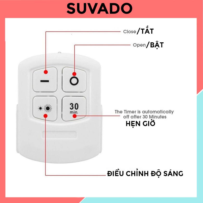 Bộ 3 Đèn led dán tường mini thông minh siêu sáng trang trí ốp trần nhà  cầu thang phòng ngủ tủ ddenf led GY13 SUVADO
