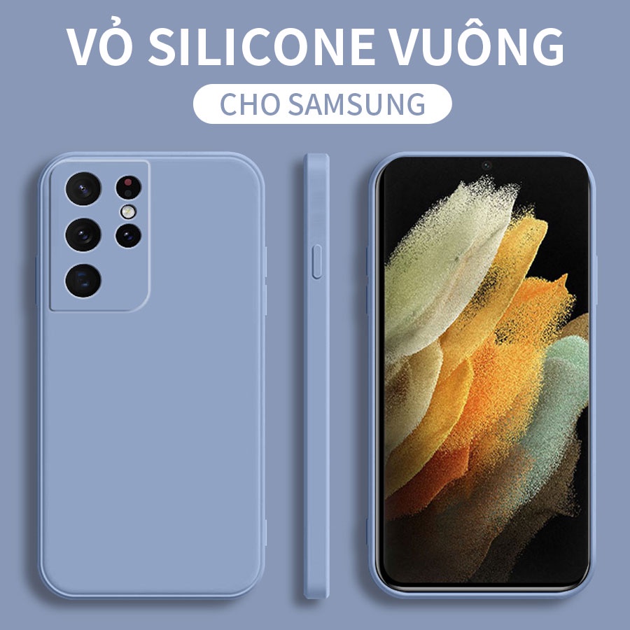 Ốp lưng điện thoại silicone đầy màu sắc hình vuông cho Samsung Galaxy Note 20 S20 Fe S21 10 Plus S21 Ultra