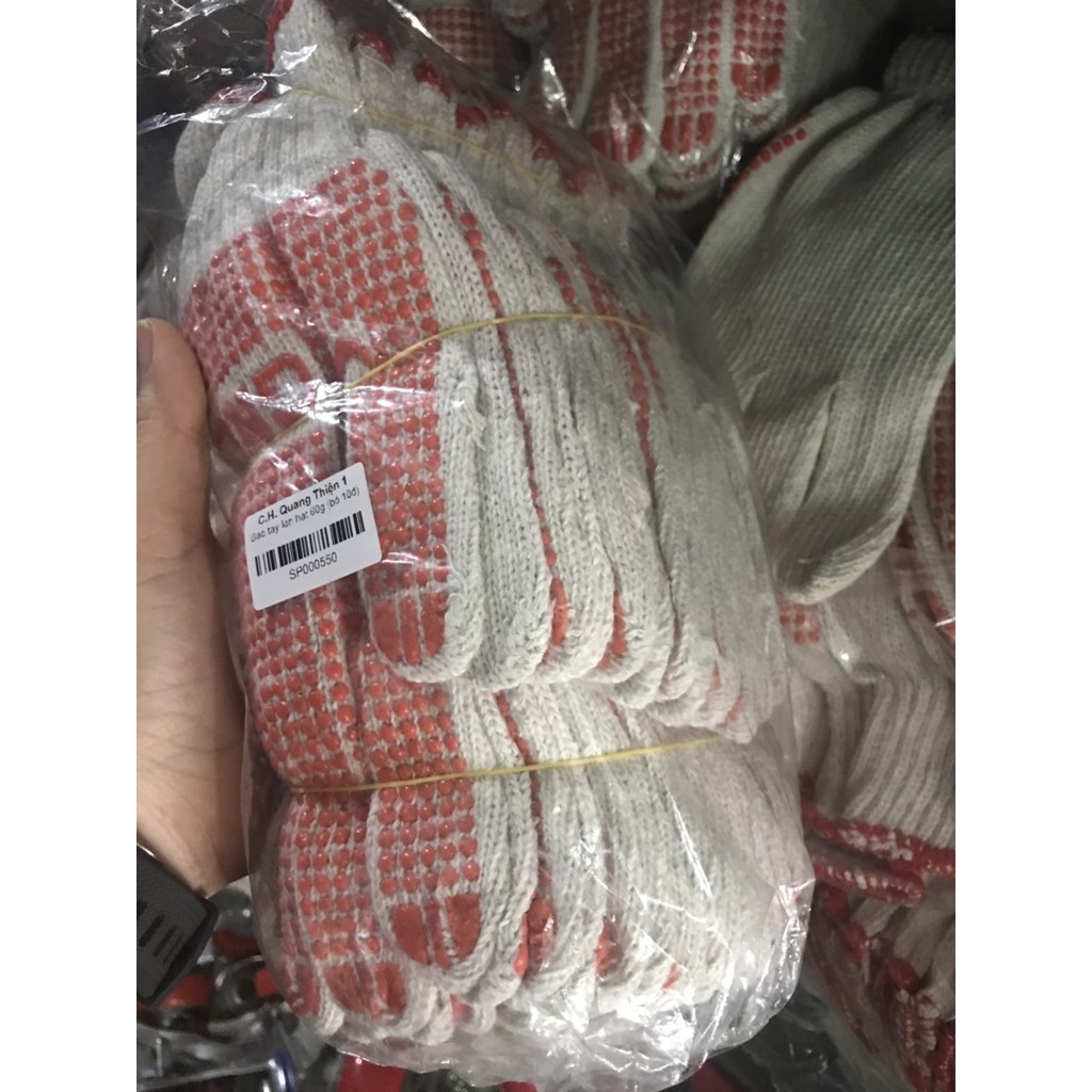 Bao tay len phủ hạt nhựa 60g