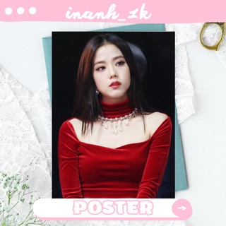 [ Mua 1 tặng 1 ] Poster Jisoo Black Pink (5 poster)