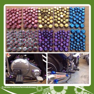 Chụp ốc kiểu lục giác trang trí xe máy