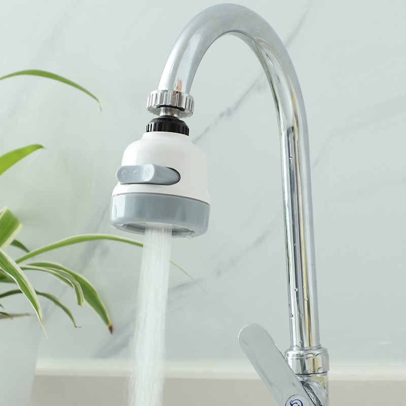 Đầu vòi nước tăng áp xoay 360 độ có van thay đổi chế độ tiện dụng