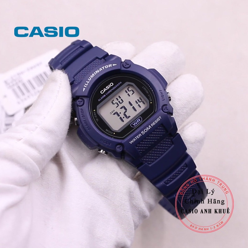 Đồng hồ điện tử nam Casio W-219H-2AVDF thể thao giá rẻ