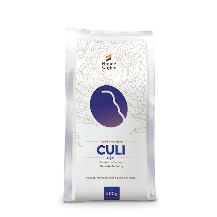 Cà Phê Culi (Peaberry) Hạt Rang Xay Cao Cấp HONEE COFFEE 500g - NGON NGON CÀ PHÊ