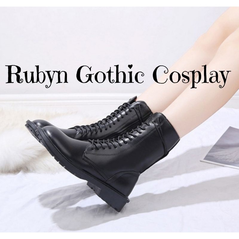 [CÓ SẴN]  Giày Boots Chiến Binh khóa kéo cổ cao cá tính ( size 35 - 40 )