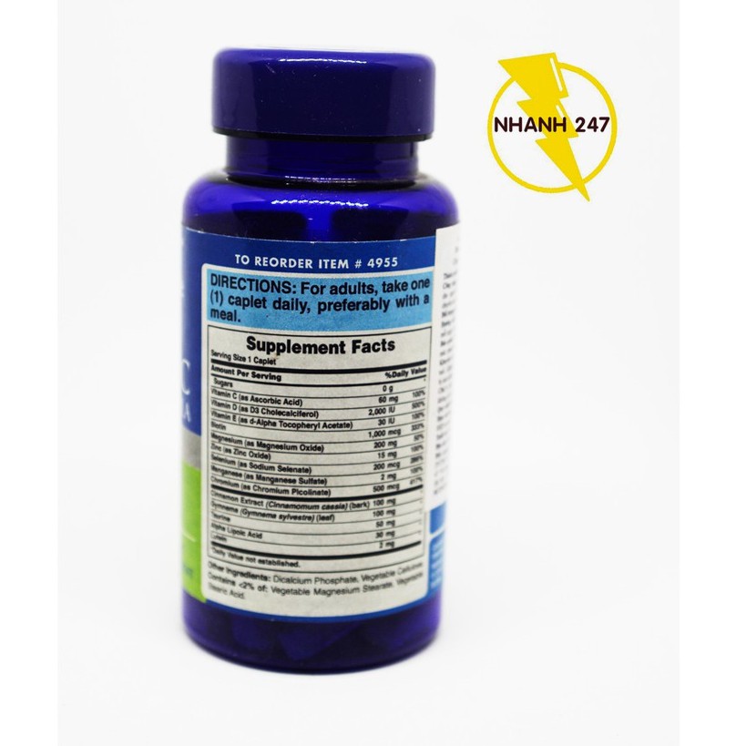 Viên uống bổ sung vitamin và khoáng chất cân thiết cho người tiểu đường, Diabetic Support Formula 60 viên | BigBuy360 - bigbuy360.vn