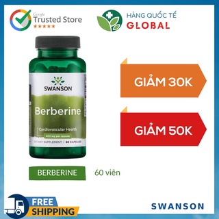 Swanson berberine, 60 viên, tăng cường hỗ trợ sức khỏe tim mạch