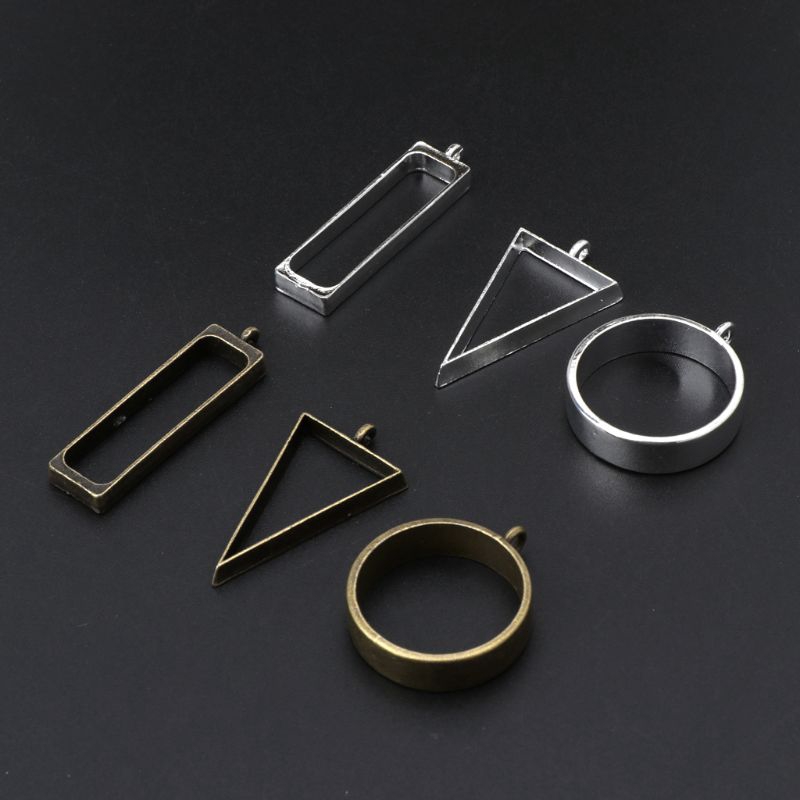 Set 5 mặt dây chuyền nhiều kiểu dáng hình học độc đáo tiện dụng