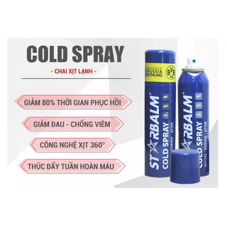 Chai xịt lạnh, gel làm lạnh thương hiệu Starbalm Cold Spray hiệu quả làm lạnh tức thì Minori Store