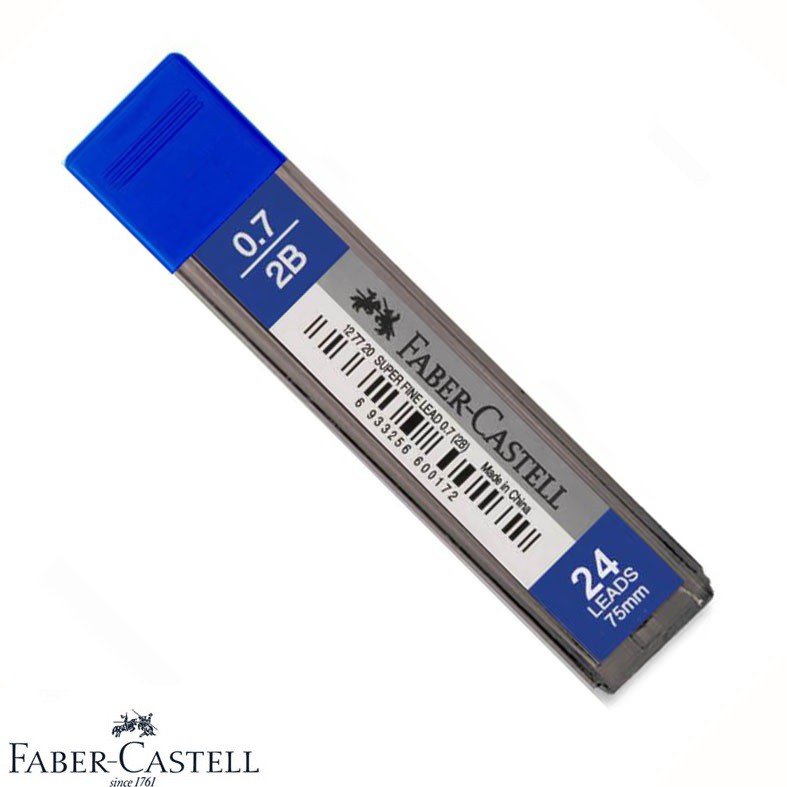 RUỘT CHÌ BẤM CAO CẤP FABER CASTELL 0.5 / 0.7 MM (20 CÂY/ỐNG)