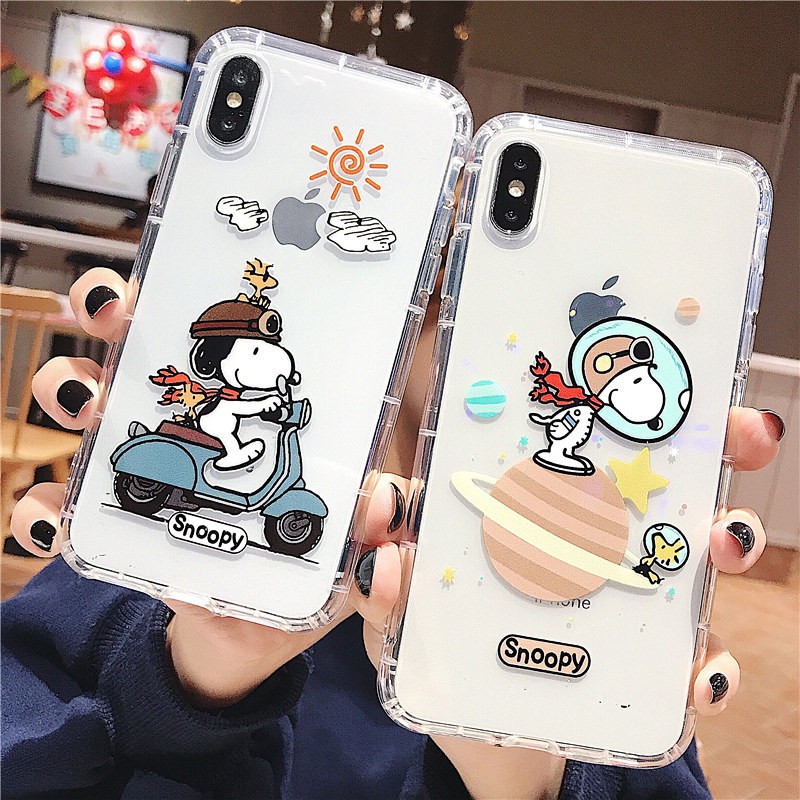 [ SAMSUNG ] Ốp Lưng Silicon Chống Sốc Snoopy I - I002